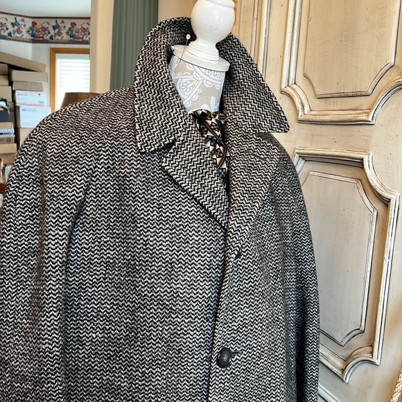 BRITISH TWEED CUSTOM TOP COAT MEN’S SZ XLG 44R FROM SAMUEL MARTIN LTD LONDON UK - Picture 13 of 14